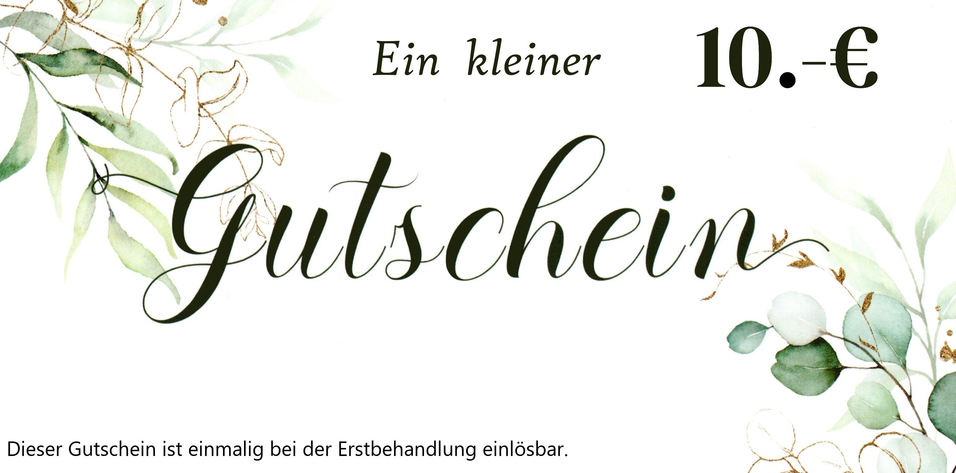 10 Euro Gutschein fuer Neukunden